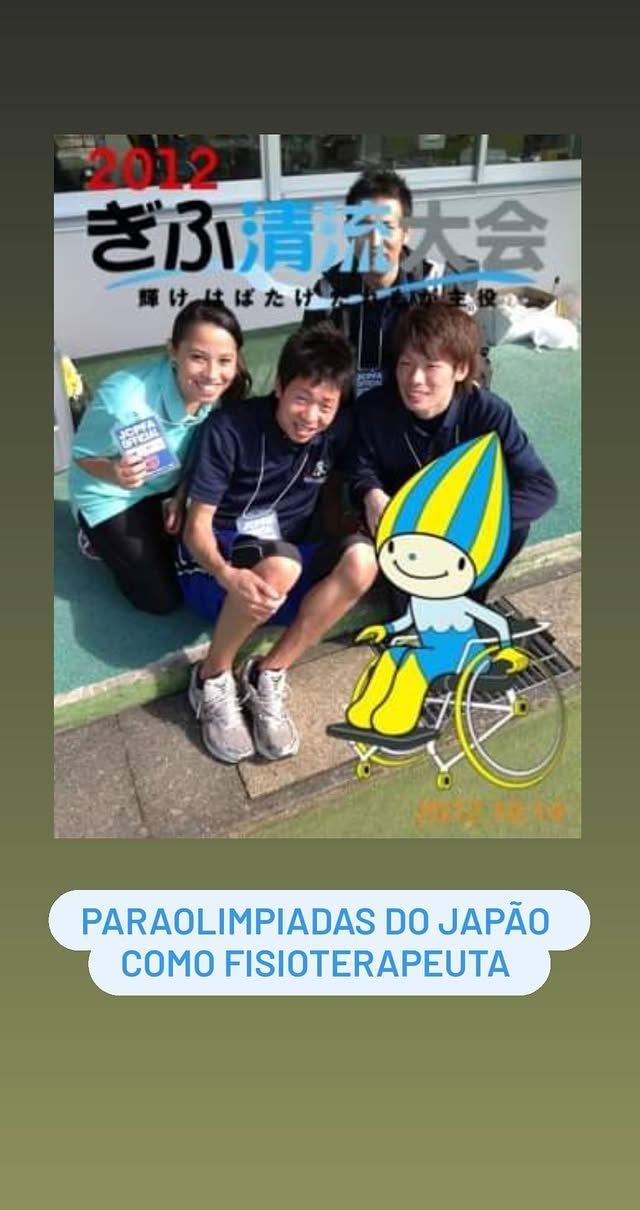 Luma Ono como fisioterapeuta nas Paraolimpíadas do Japão, 2012